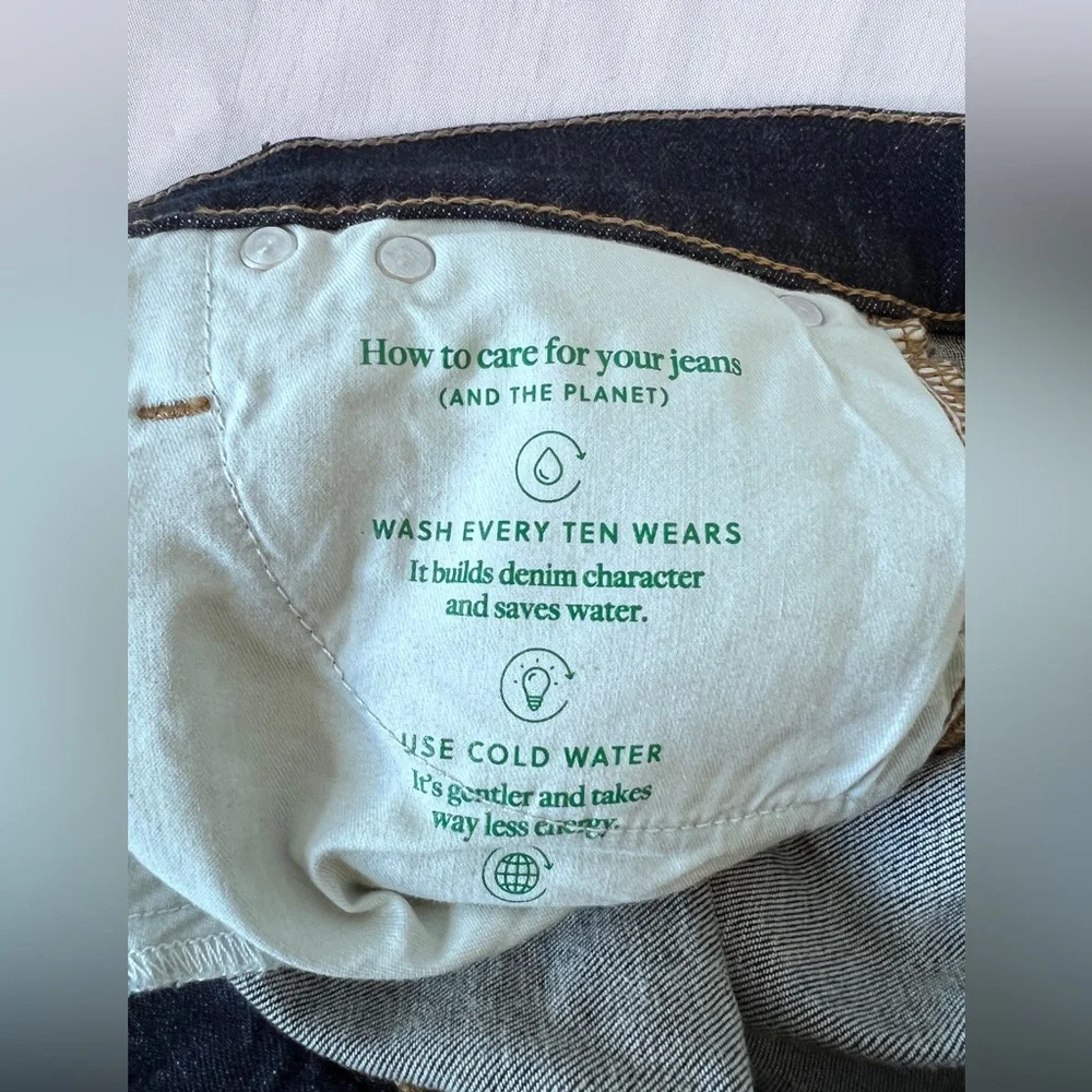 J.Crew '03 Kick Out Jeans kicky raw hem in Dark indigo Wash Size 28 New with tag - Picture 8 of 14